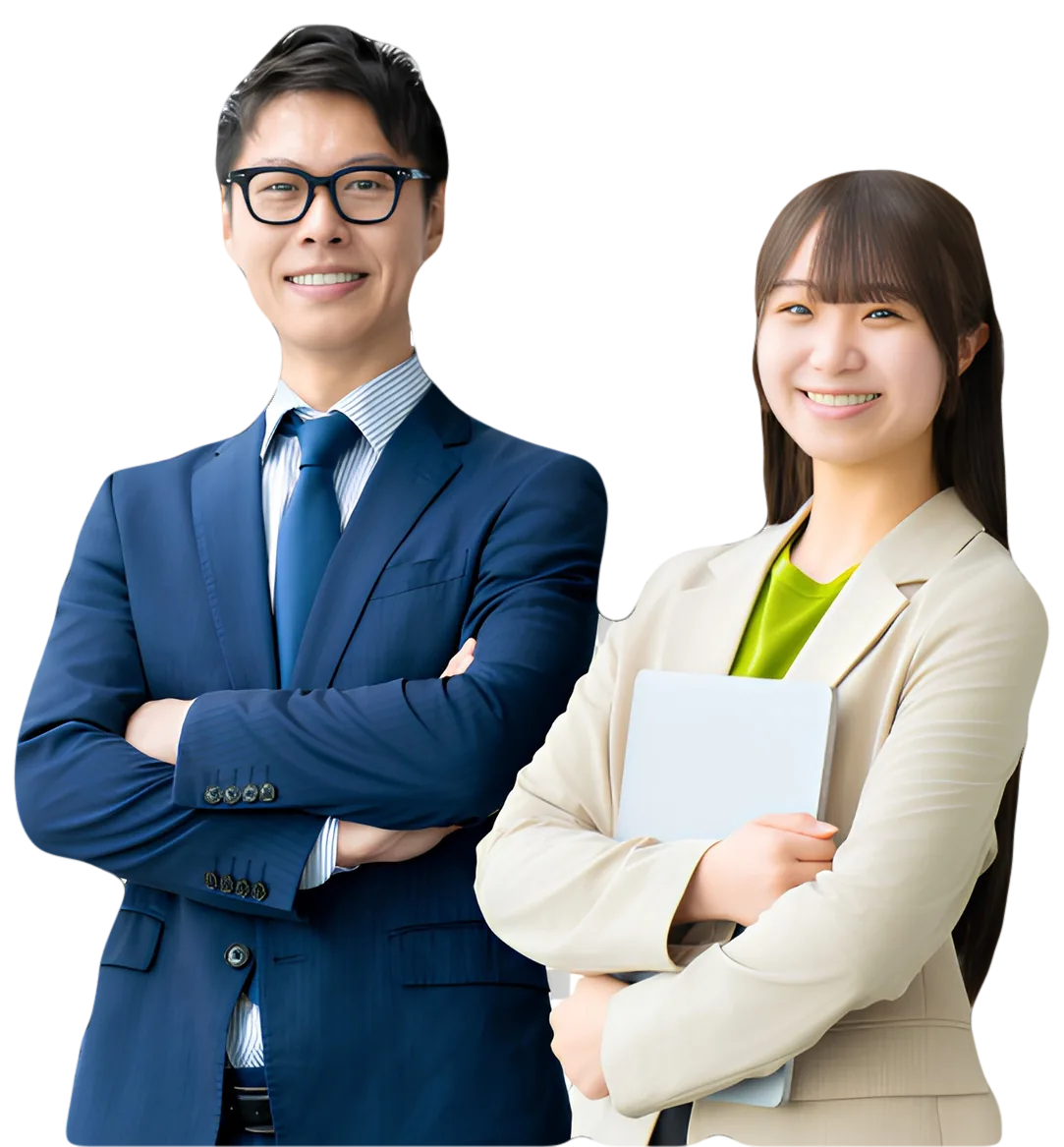 採用支援に取り組むビジネスパーソン2名
